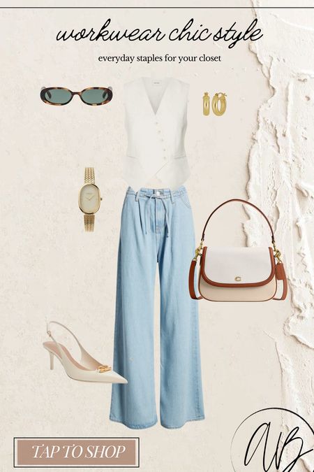 Closet staples - casual workwear chic outfit inspo 

#LTKStyleTip #LTKFindsUnder100 #LTKSeasonal