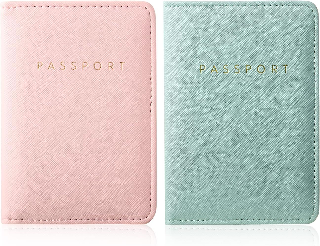 2 Pieces Bridal Passport Covers Holder Travel Wallet Passport Case | Amazon (US)