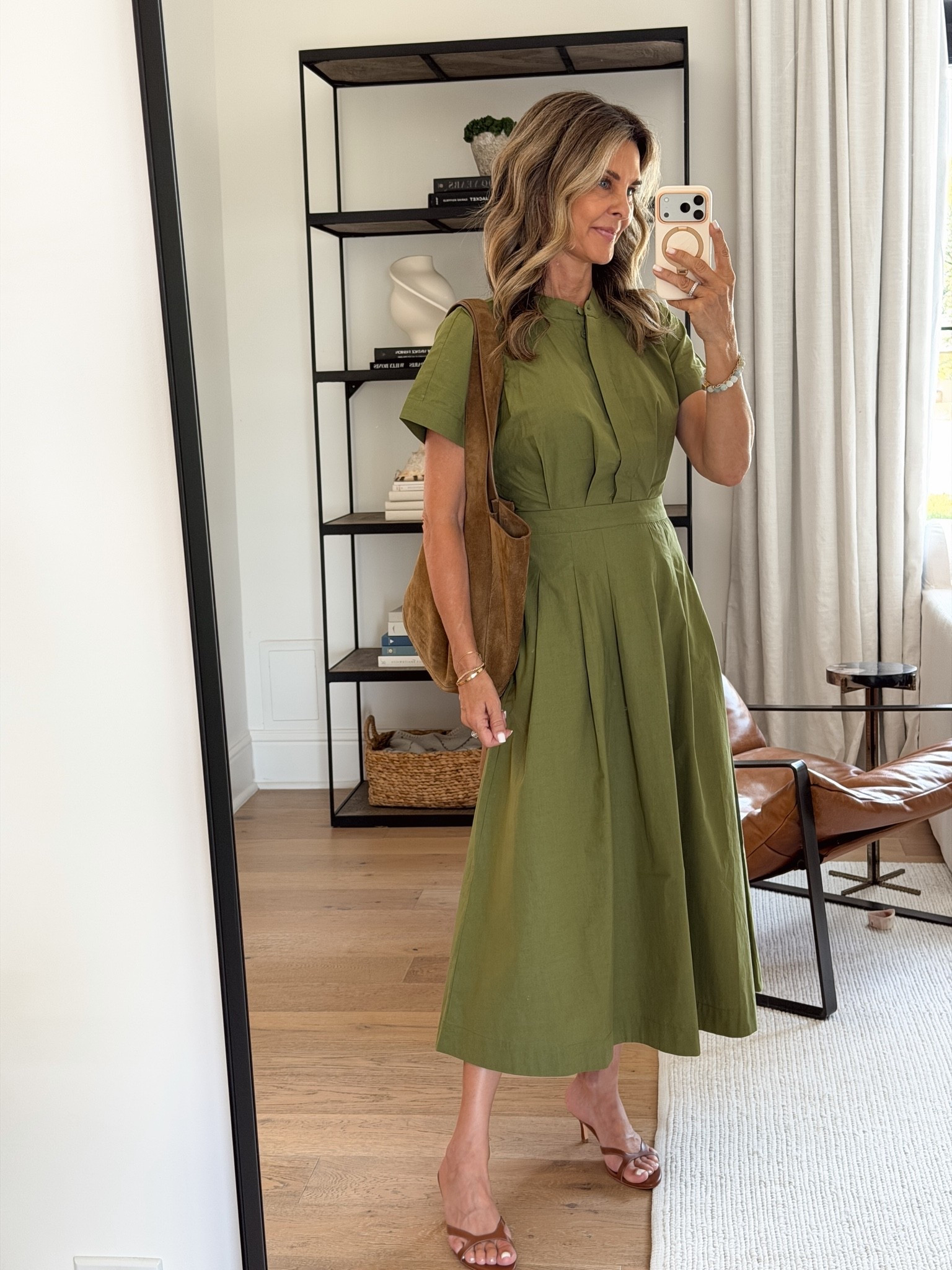 I’m 5’6’’
Love this new cotton dress in this pretty fall color from @Boden (US) I’m wearing a 0, it fits like a glove! Size up for looser fit

#LTKOver40 #LTKootd #LTKSeasonal