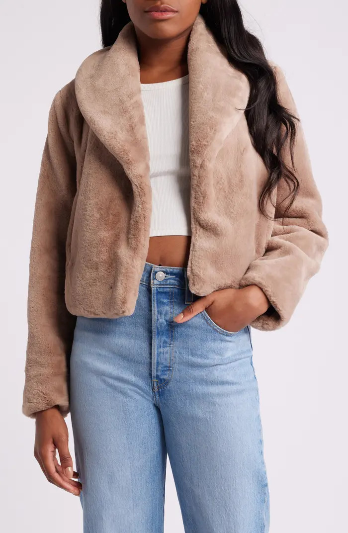 BLANKNYC Shawl Collar Faux Fur Jacket | Nordstrom | Nordstrom