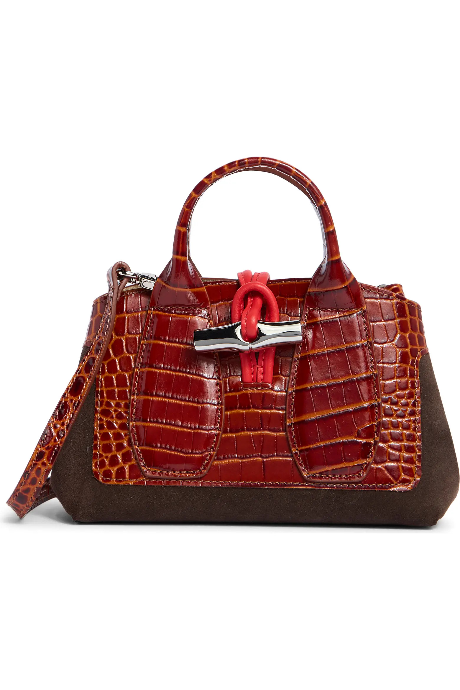 Longchamp Le Roseau Mixed Leather Handbag (Women) | Nordstromrack | Nordstrom Rack