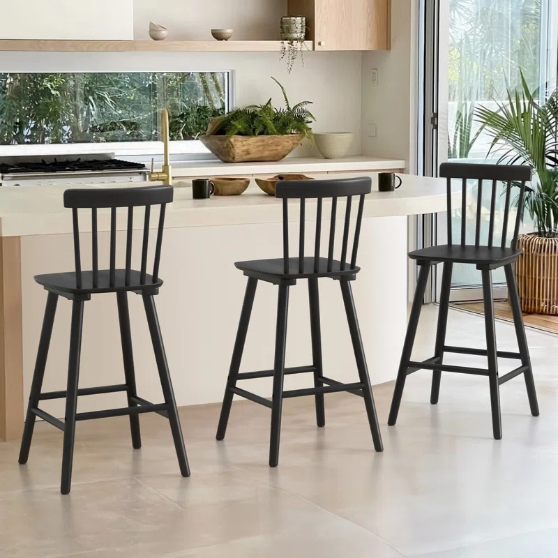 Baggett Solid Wood Counter Stool | Wayfair North America