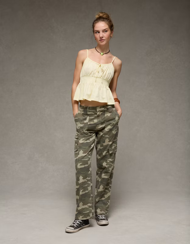 AE Low-Rise Cargo Straight Utility Pant | American Eagle Outfitters (US & CA)