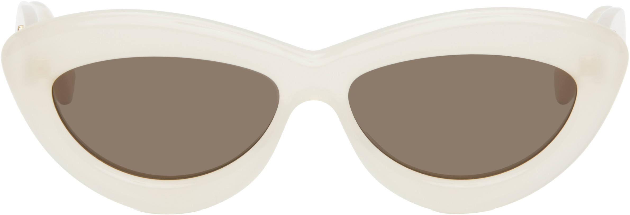 LOEWE Off-White Curvy Sunglasses | SSENSE