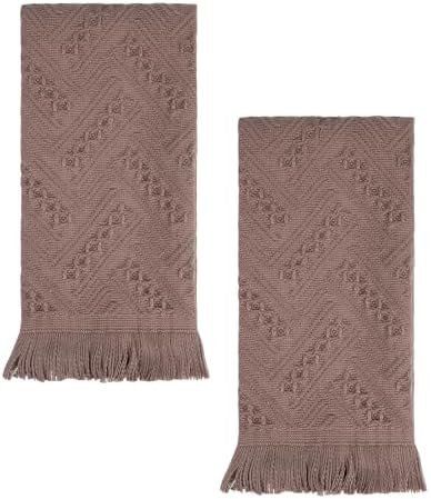 YoulerTex Luxury Decorative Hand Towels Bathroom: 2 Packs 14X30 100% Cotton Turkish Absorbent Sof... | Amazon (US)