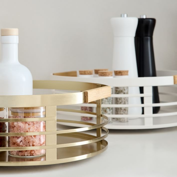 mDesign Metal Turntables | West Elm (US)