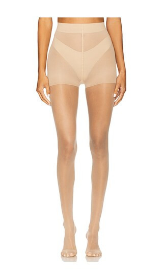 Stems Stretch Control Sheer Tights in Beige. - size S | Revolve Clothing (Global)