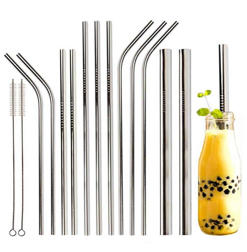 122 Pcs Reusable Stainless Steel Straws 2 Extra Wide Straws | Etsy | Etsy (US)