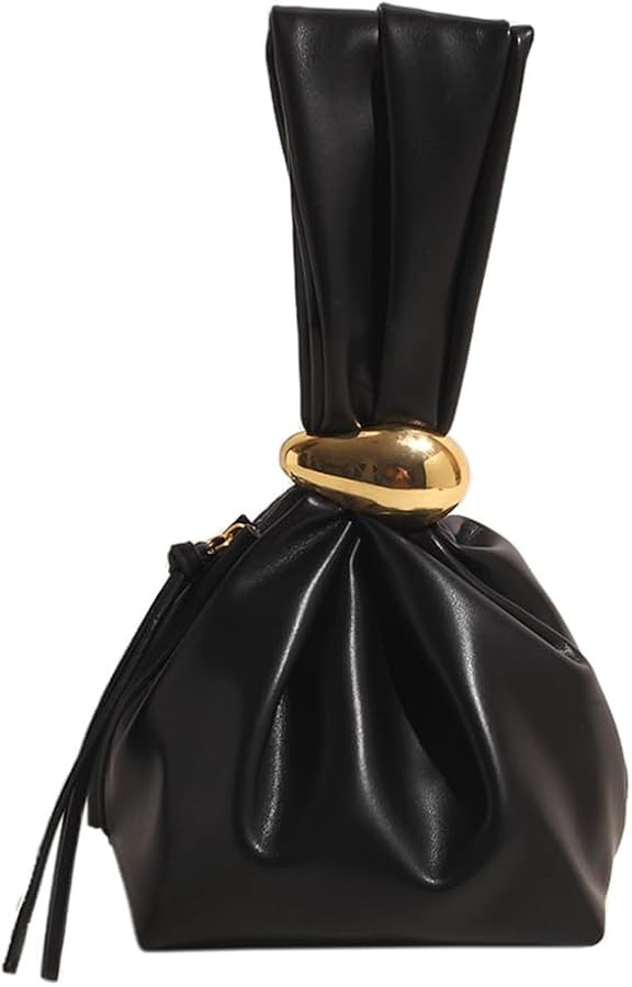 Knot Clutch Purse Vegan Leather Red Burgundy Handbag Wristlet Mini Tote Sleeve Knot Purse | Amazon (US)