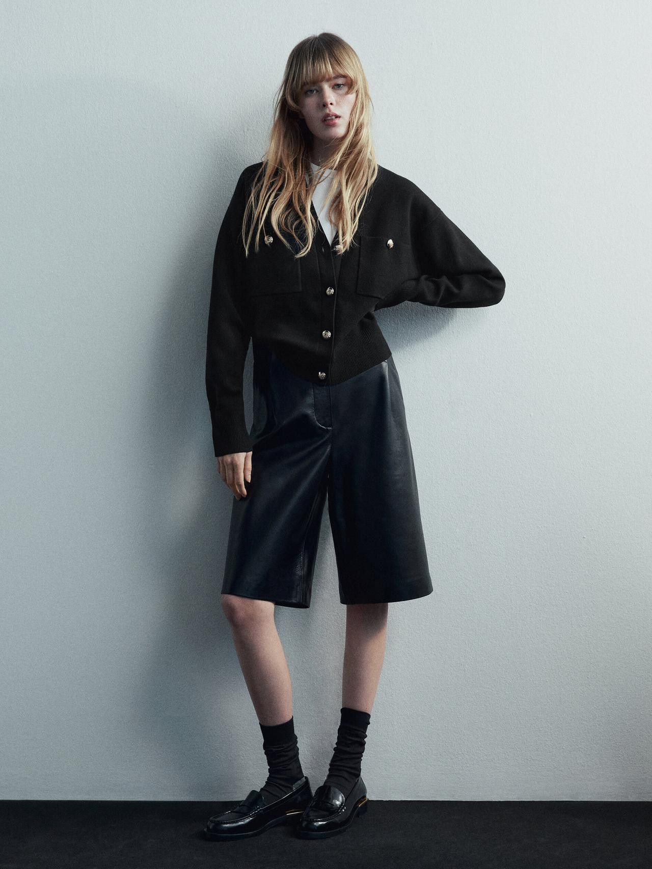 Strickcardigan mit Knöpfen und Taschen | Massimo Dutti DE