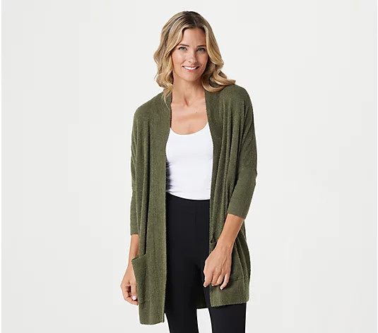 Barefoot Dreams CozyChic Lite Travel Cardigan | QVC