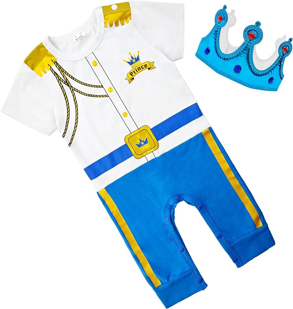 Pezhiqun Baby Boys Prince Astronaut Doctor Charming Costumes Outfit for Newborn Infant Girl Birth... | Amazon (US)