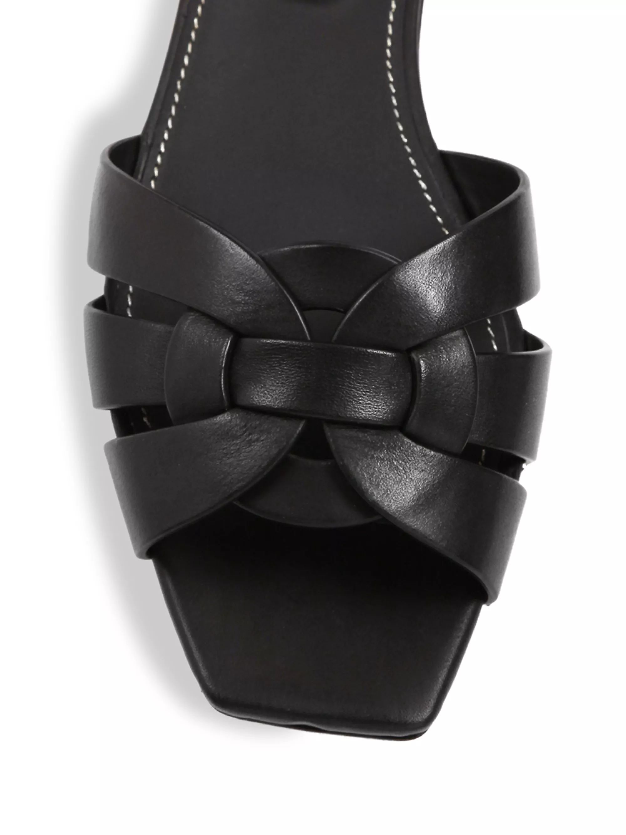 Tribute Leather Slides | Saks Fifth Avenue