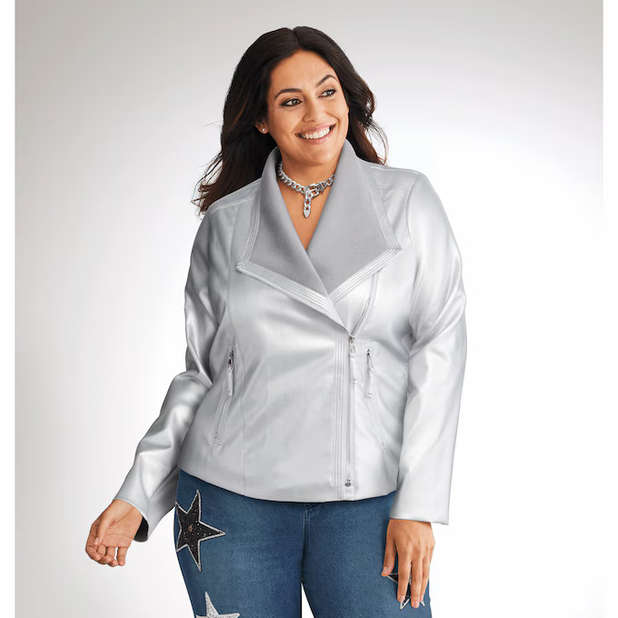 Faux Leather Flyaway Jacket | monroe+main