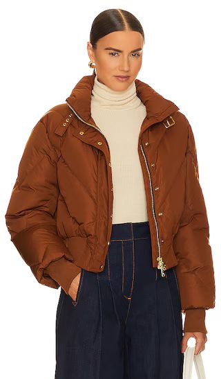 Burdette Puffer in Dark Ochre | Revolve Clothing (Global)