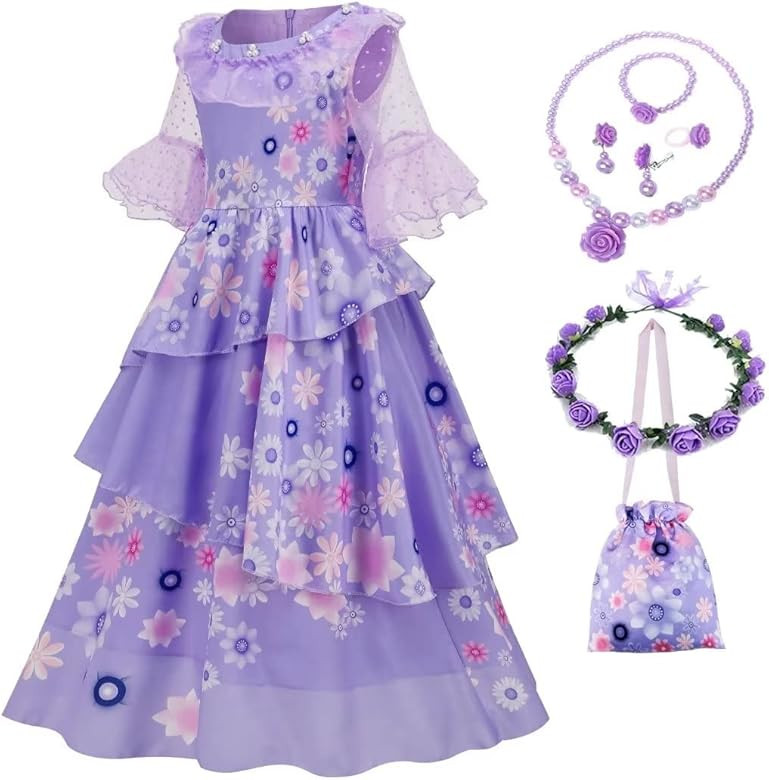 SZ-TONDA Kids Princess Costume Dress - Girls Halloween Cosplay Outfit clothes | Amazon (US)