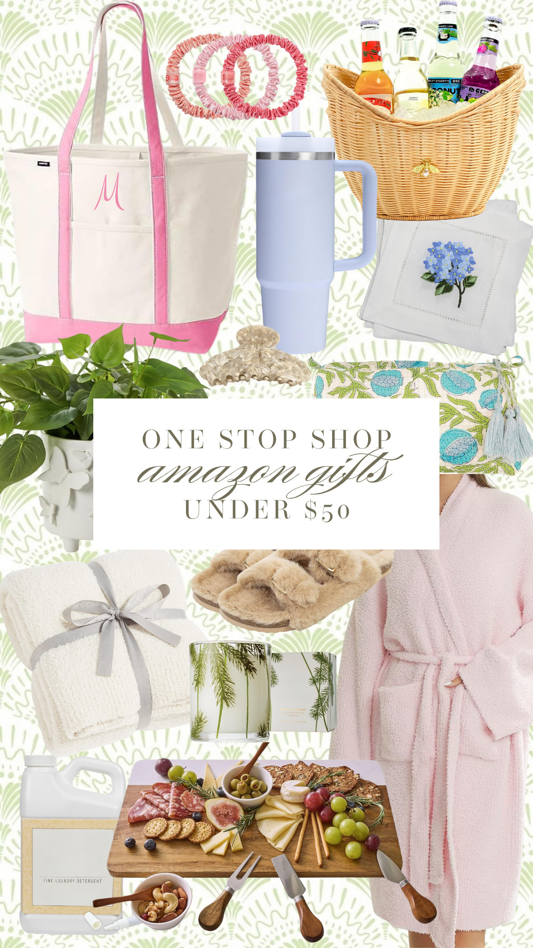 One-stop shop for Amazon gifts under $50! 
Whether you’re shopping for a teacher, bestie, or hostess, these finds are cute, cozy, and affordable! 💕
From personalized totes and soft robes to cozy slippers and chic charcuterie boards — there’s something for everyone on your list! 

🩷 Shop all my Amazon gift picks via the link in bio or my LTK!

#AmazonFinds #GiftGuide #LTKGiftGuide #AmazonGifts #Under50 #HolidayGifts #LTKHoliday #AmazonHome #GiftIdeas 

 