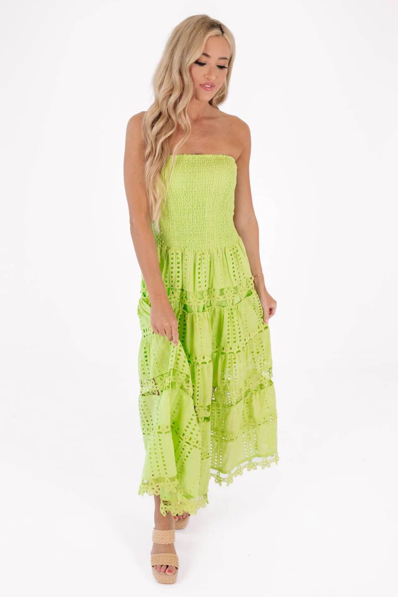 Vacation Vibes Dress - Limeade | The Impeccable Pig