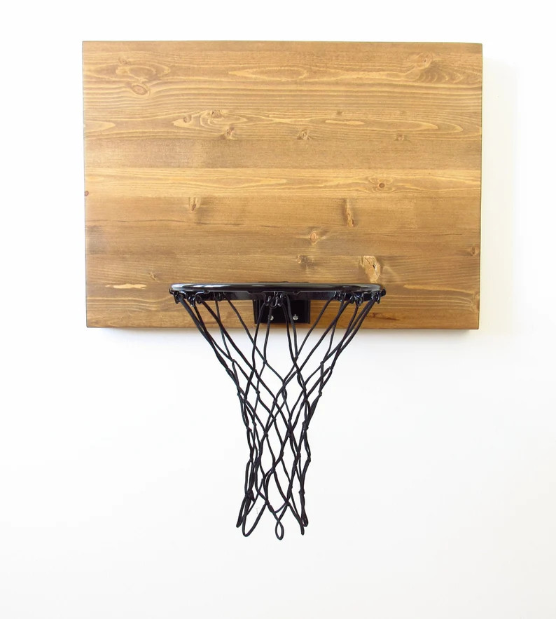 Original Wood Basketball Hoop. Wood Wall Mounted Basketball Hoop. Basketball Hoop. Indoor Wood Ba... | Etsy (US)