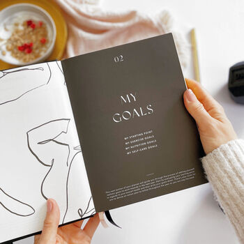 Fitness Planner My Daily Fitness Black Vegan Leather | Not On The High Street