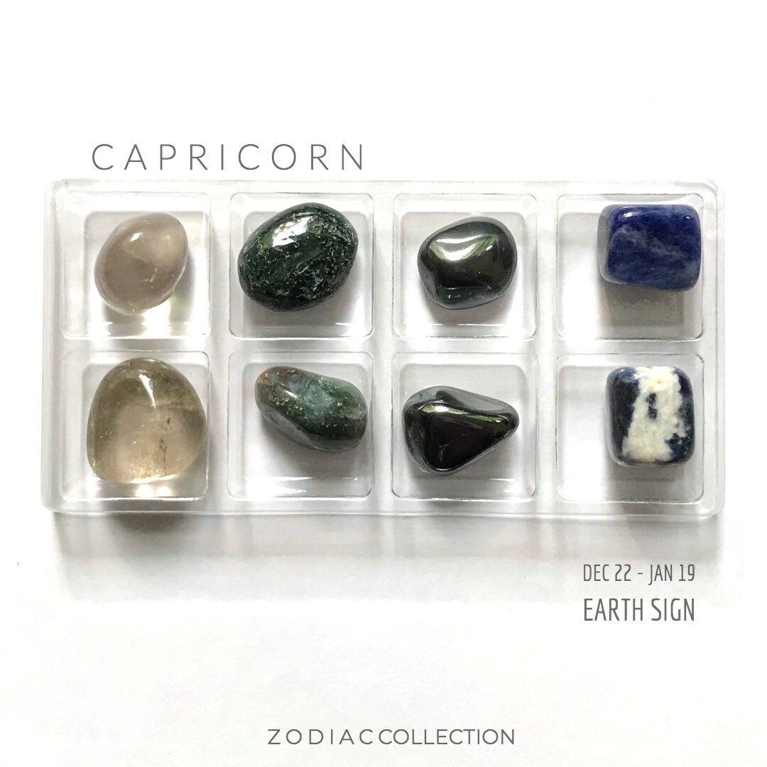 CAPRICORN ZODIAC COLLECTION ---  Dec 22 - Jan 19 | earth sign --- Rox Box  --- crystal, gemstone ... | Etsy (US)