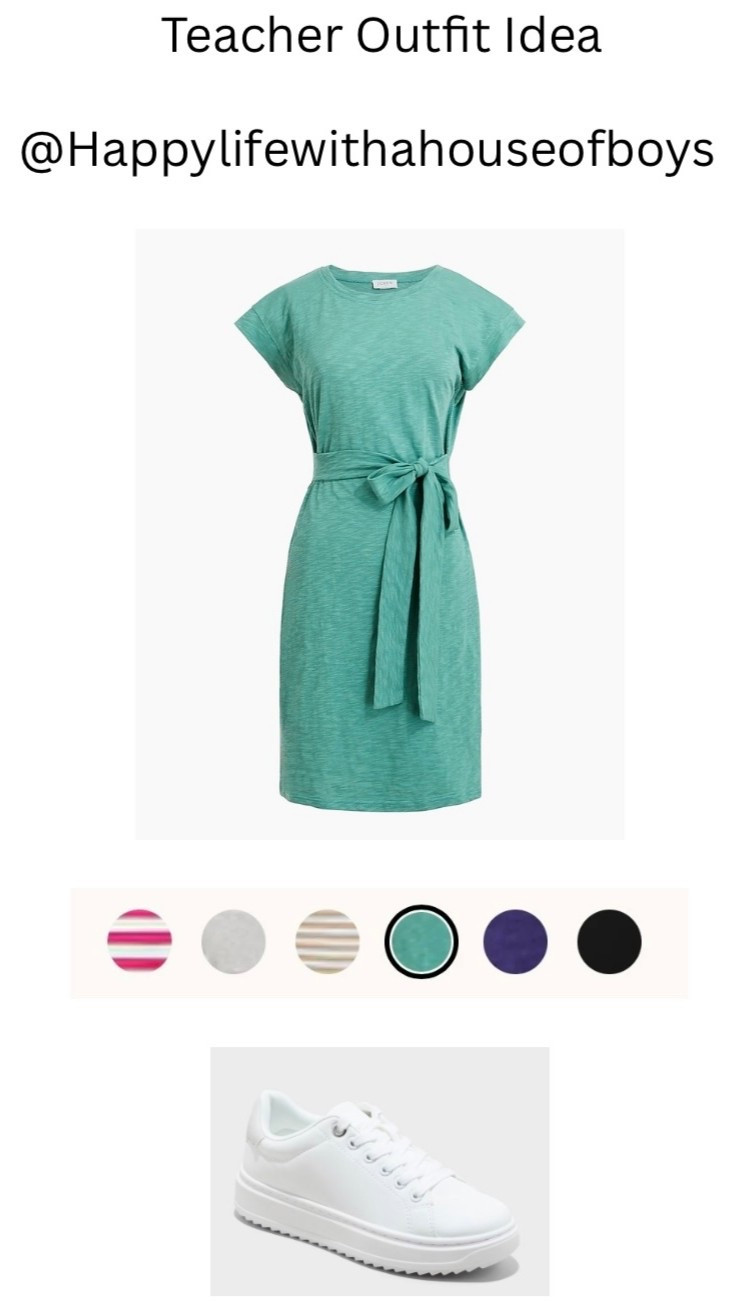 #teacherlook #teacheroutfit #teacherstyle #teacherchic #fashionistateacher #jcrew #target #dress #sneakers

#LTKStyleTip