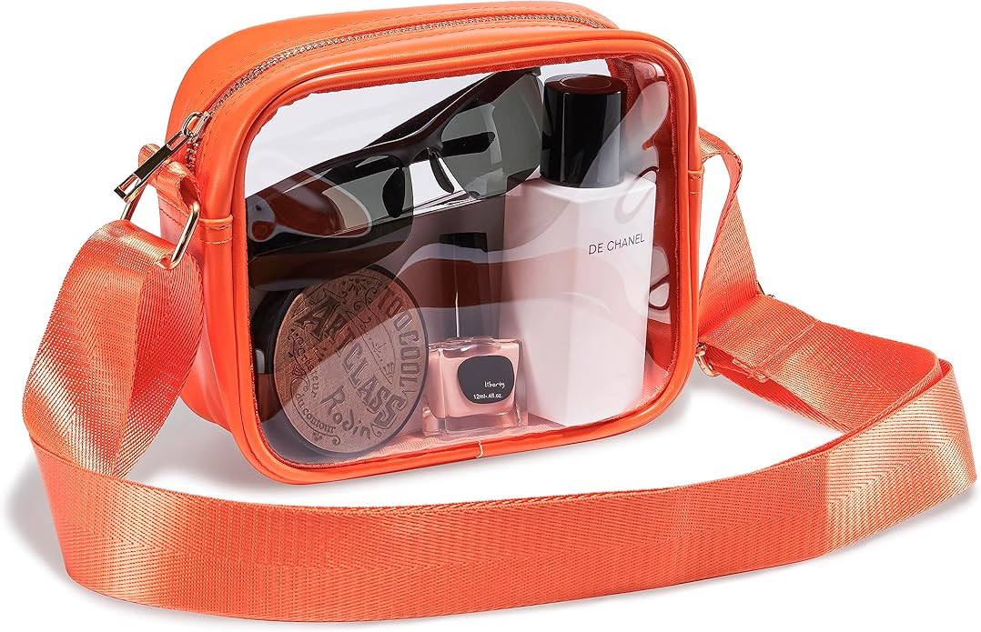 Clear Purse Stadium Approved: Fast Track Through Security - Crossbody Bags for Concert | Amazon (US)