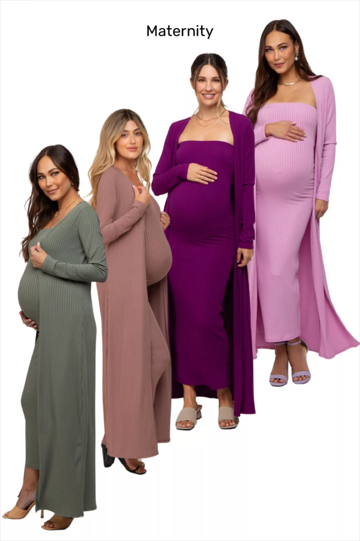 Maternity Rib Maxi Dress curated on LTK