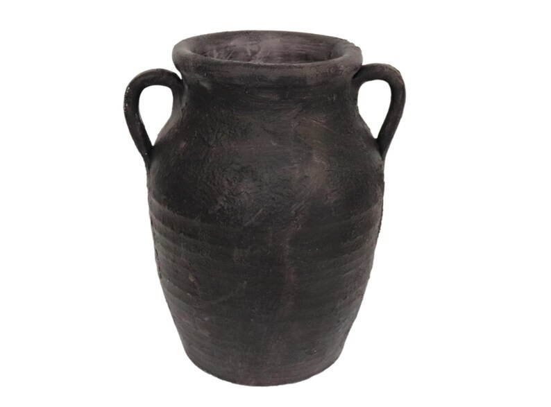 Handmade Terracotta Vase, Hand-aged Artisan Urn, Weathered Vintage Amphora, Antique Pottery Cente... | Etsy (US)