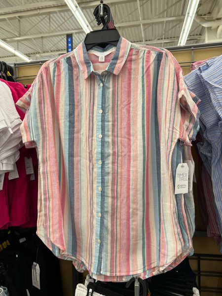 Linen blend camp shirts are back at Walmart! I love these breezy button downs for summer. Madewell vibes for less. Fits tts. Walmartfashion 

#LTKstyletip #LTKfindsunder50 #LTKfindsunder100