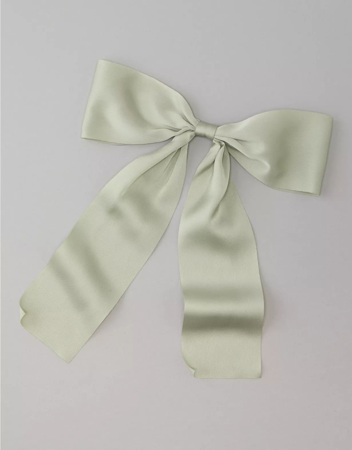 AE Drapey Satin Bow Clip | American Eagle Outfitters (US & CA)