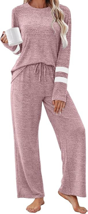 Desol Two Piece Lounge Sets for Women Cozy Pajamas Set PJ Sleepwear Outfits | Amazon (US)