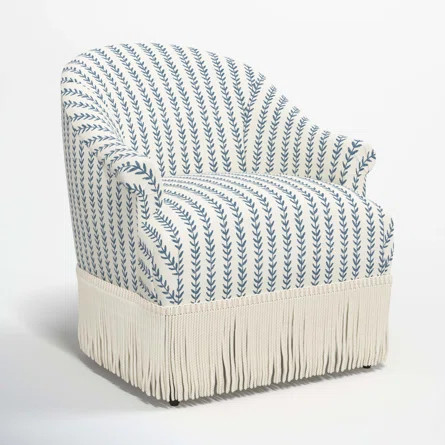 Callie 32'' Wide Cotton Wingback Chair | Wayfair North America
