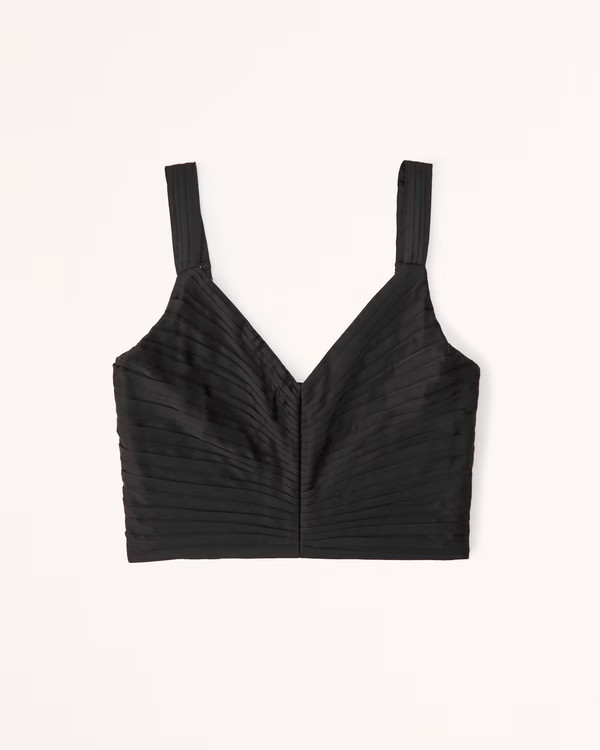 Women's Plunge Ruched Set Top | Women's Tops | Abercrombie.com | Abercrombie & Fitch (UK)