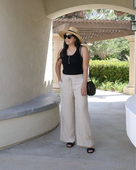 Summer outfit with straw hat

#LTKmidsize #LTKstyletip #LTKSeasonal