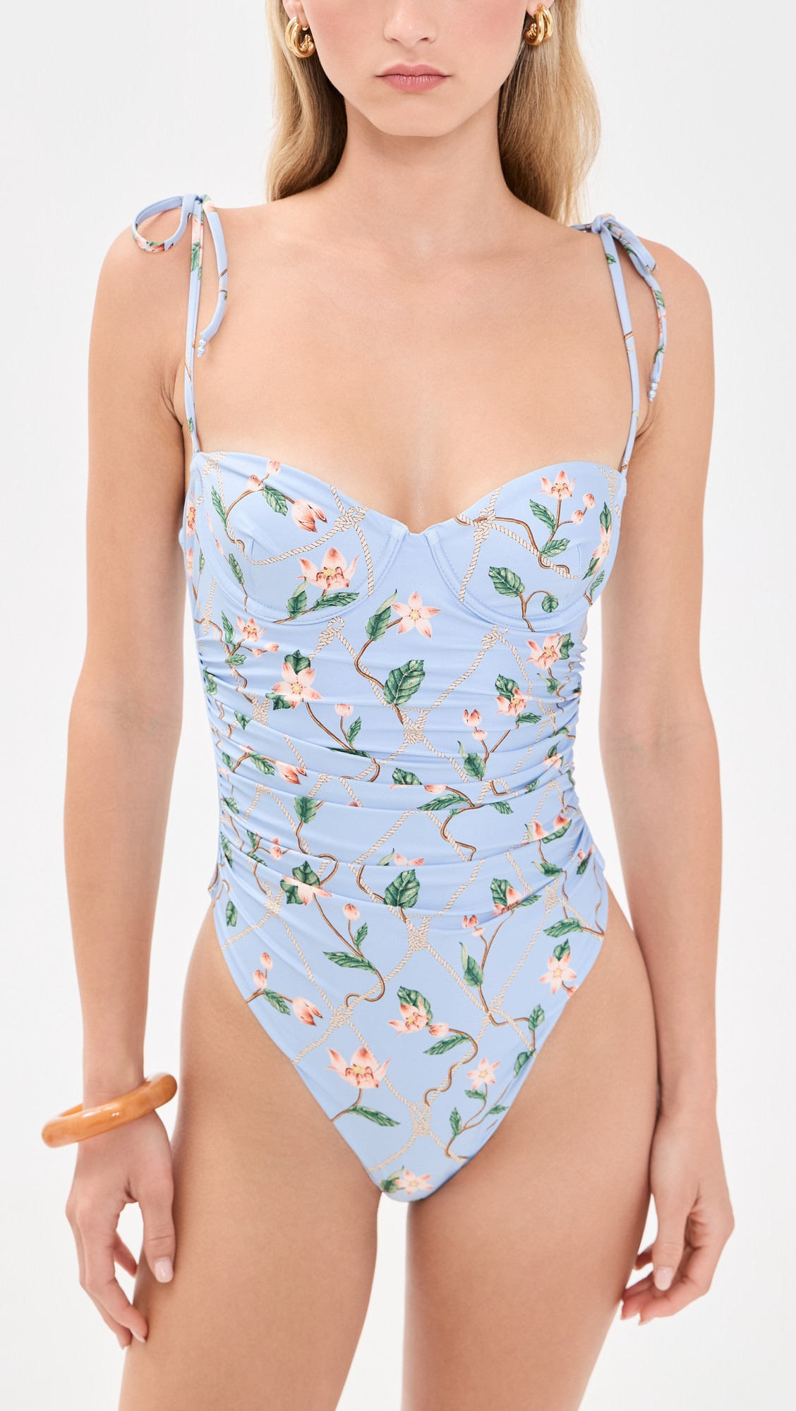 Agua by Agua Bendita Rabano Navegante One-Piece Swimsuit Multicolor M | Shopbop