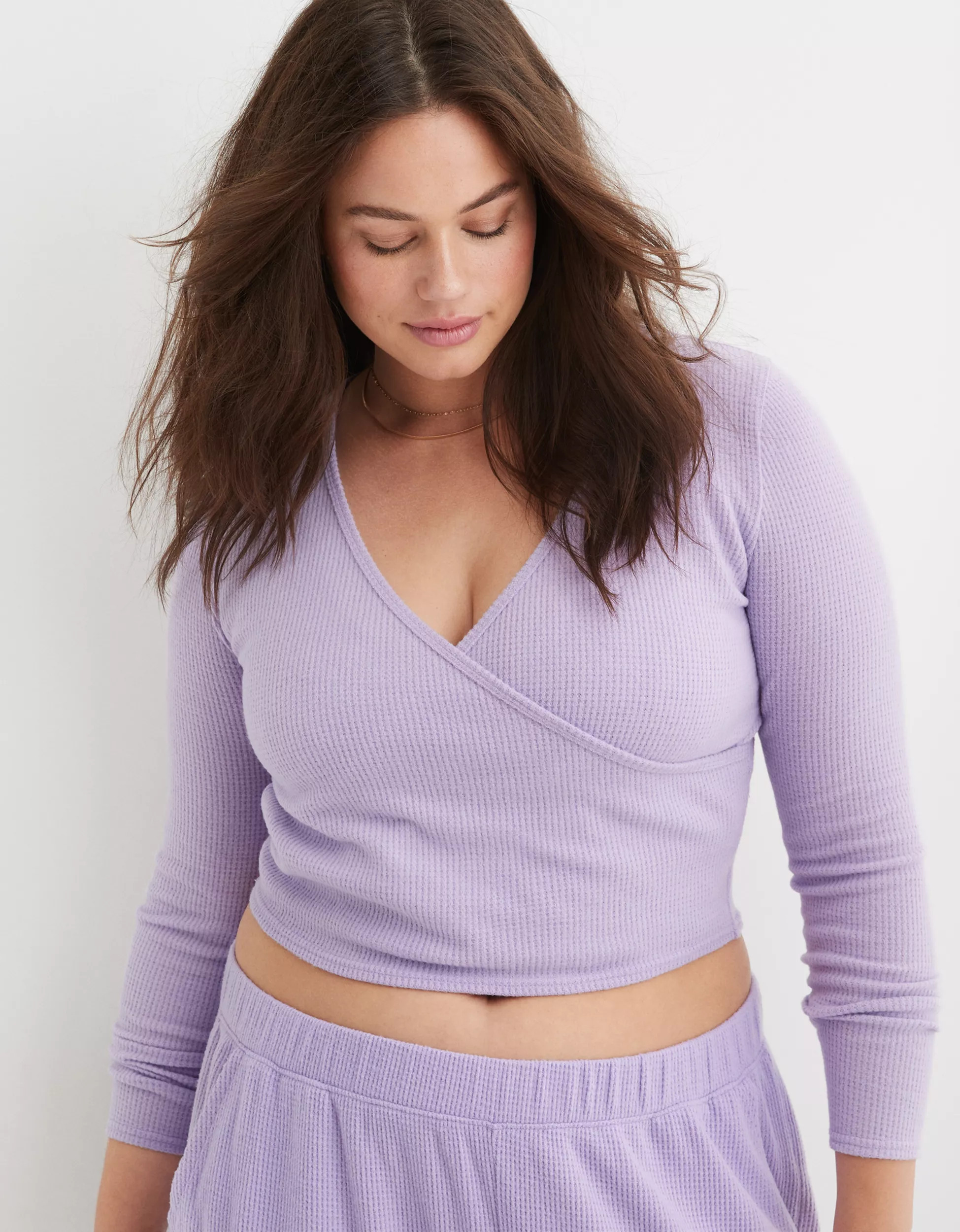 Aerie Waffle Wrap Top | American Eagle Outfitters (US & CA)