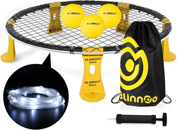 Roundnet Game Set with Balls and Patented Net, Lawn, Beach, Backyard Outdoor Game for Adults and ... | Amazon (US)