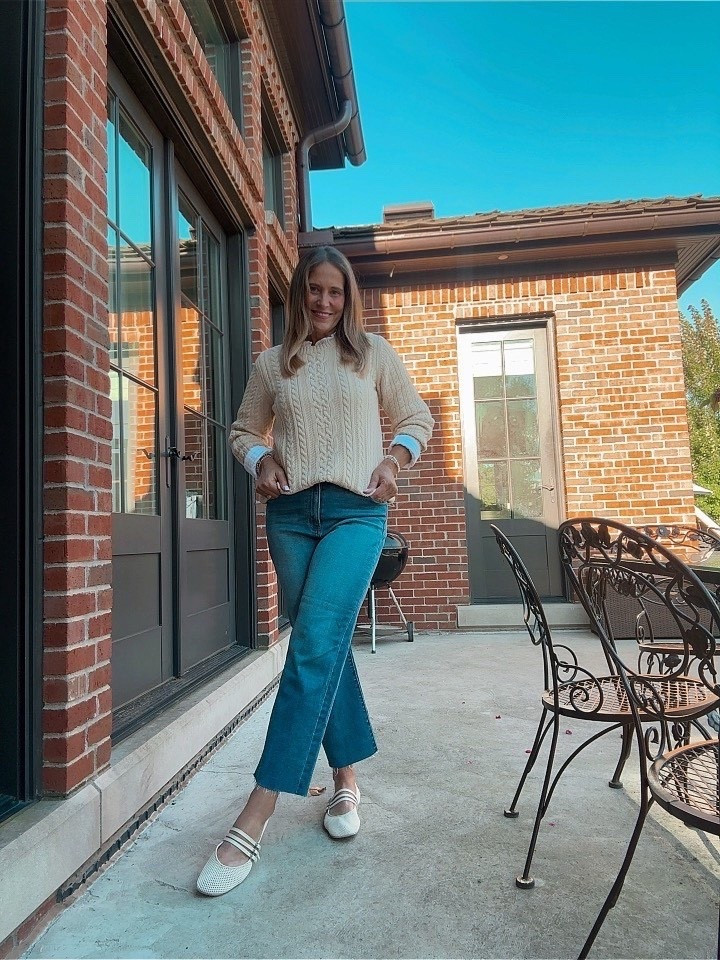 I had to share one of my favorite recent purchases! This Amazon cotton fisherman sweater! I layered it over a button down, paired it with jeans, and a pair of Mary Jane flats! 

#LTKFindsUnder100 #LTKOver40 #LTKMidsize