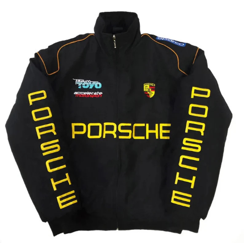 Formula 1 Racing porsche vintage style jacket // Bomber jacket fashion Y2K harajuku porsche F1 | Etsy (US)