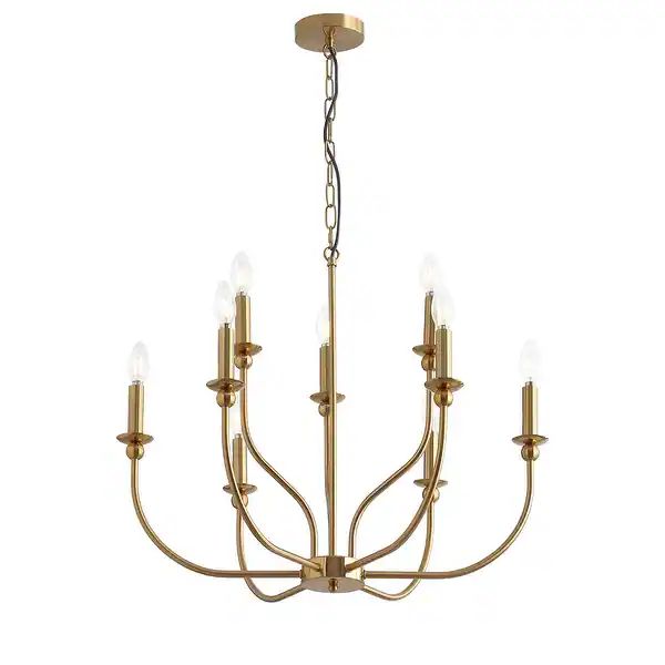 Modern Candle Style 9-Light Chandelier Fixture For Living Room Dining Room - Bed Bath & Beyond - ... | Bed Bath & Beyond