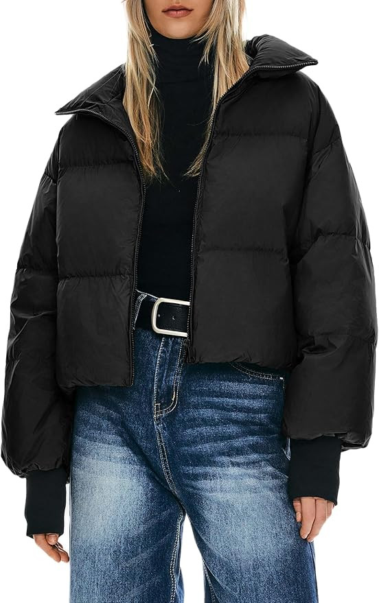 Orolay Women's Winter Down Jacket Short Length Bubble Oversized Silhouette Down Coat | Amazon (CA)