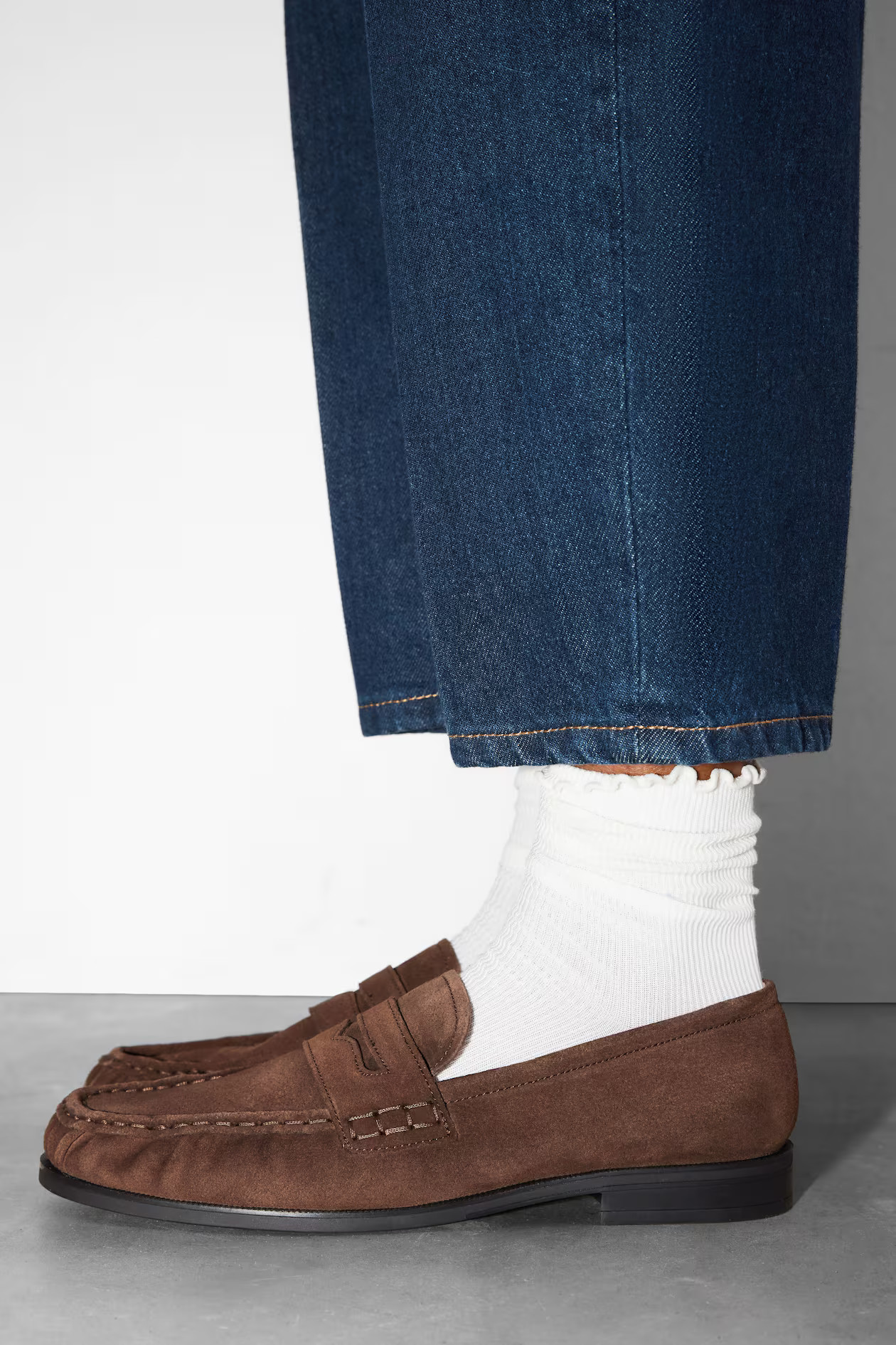 & Other Stories Suede Penny LoafersNot saved to favourites£125.00Colour:BrownSelect size   3 ... | H&M (UK, MY, IN, SG, PH, TW, HK)