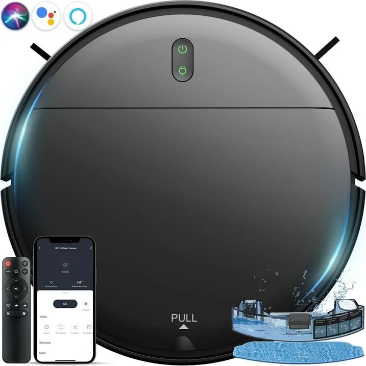ONSON Robot Vacuum Cleaner, 2 in 1 Mop Combo for Pet Hair, Voice Control and Connect Alexa - Walm... | Walmart (US)