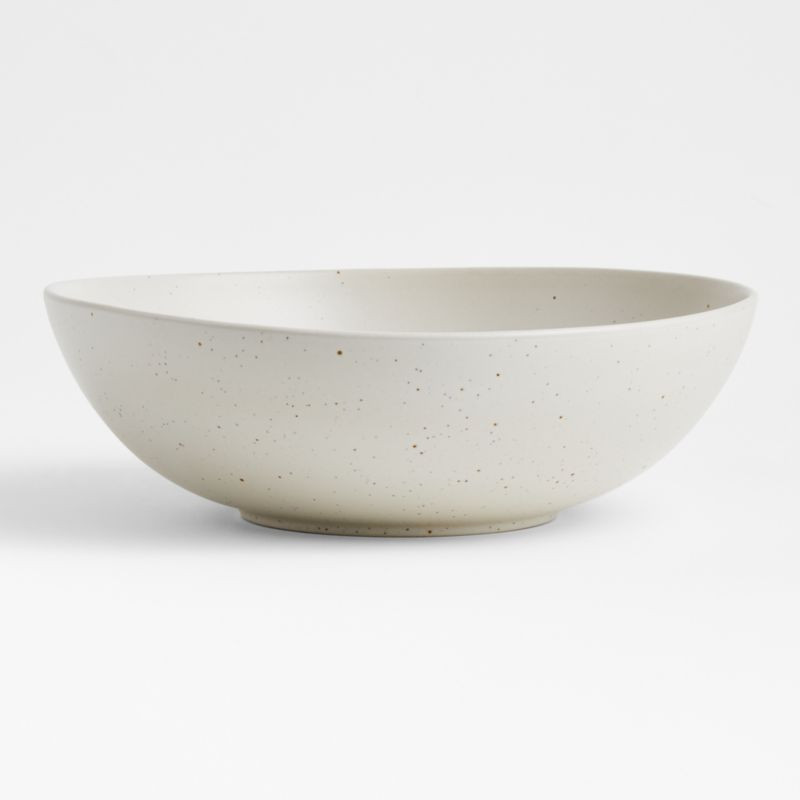 Craft Speckled White Large Serving Bowl + Reviews | Crate & Barrel | Crate & Barrel