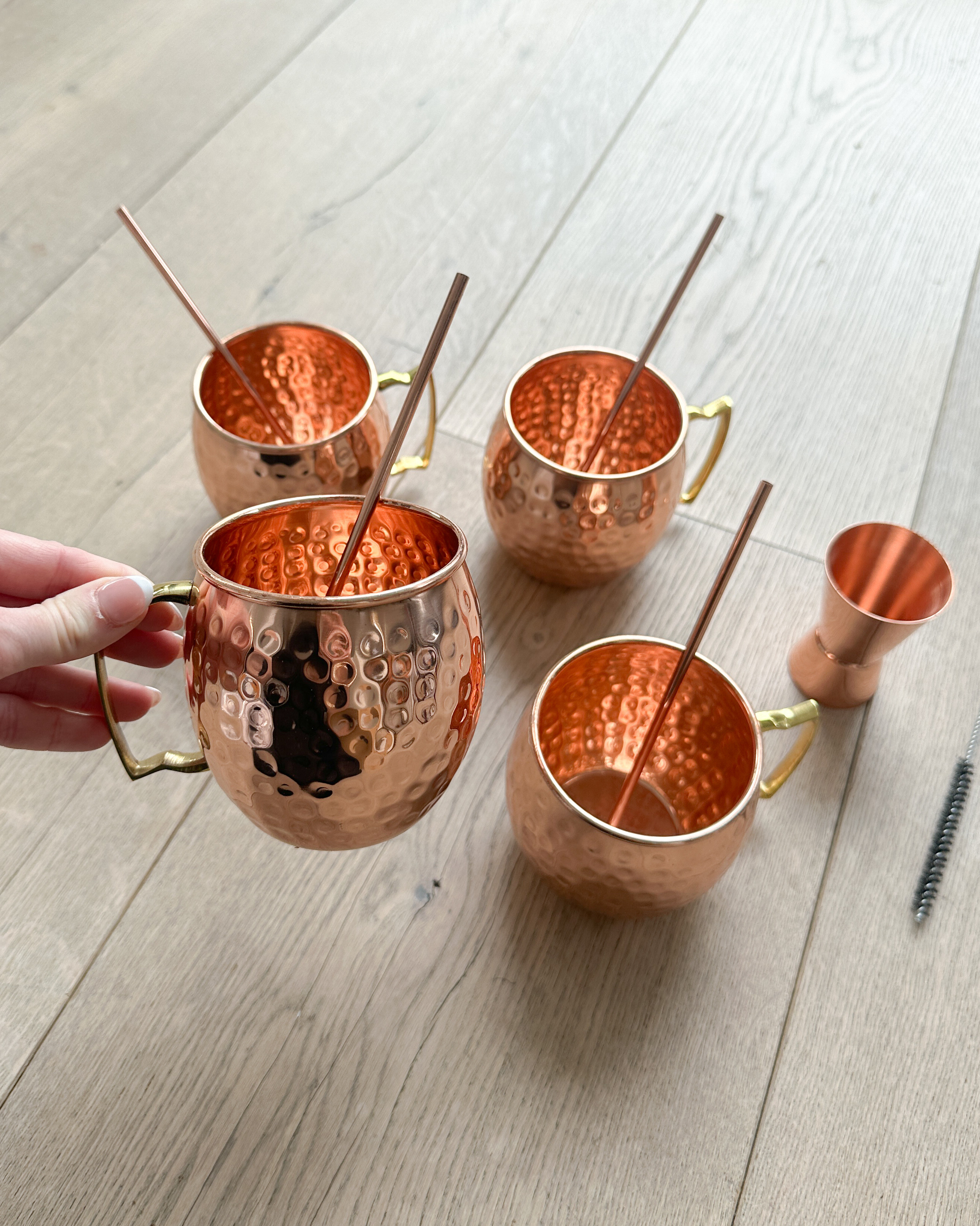 Bring the bar home with these Moscow Mule Copper Mugs 🍸✨. Perfect for cocktails, mocktails, or even iced coffee—these mugs keep your drinks colder, longer 🧊❄️. Cheers to stylish sips and unforgettable nights! 🥂

#MoscowMuleMugs #CopperMugs #CocktailEssentials #HomeBar #AmazonHome #Drinkware #BarCartGoals #HostInStyle #ColdDrinksOnly #PartyEssentials #AmazonFinds #EntertainingMadeEasy #CocktailHour #StylishSips #HomeEntertaining 

 
