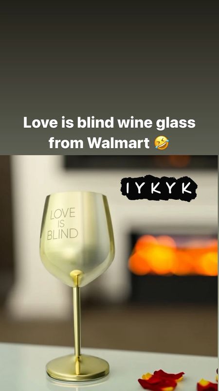 Love is blind wine glass 

#LTKVideo #LTKSpringSale #LTKSeasonal