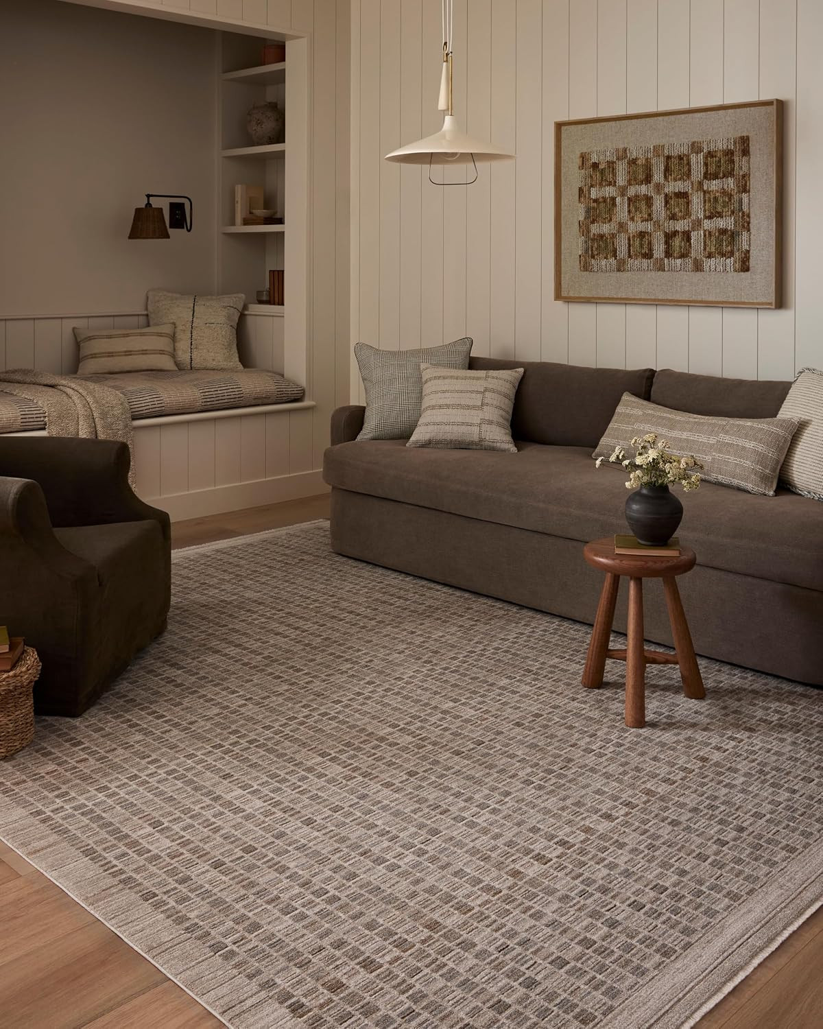 Loloi Amber Lewis Cali Natural/Slate 6'-7" x 9'-2" Area Rug | Amazon (US)