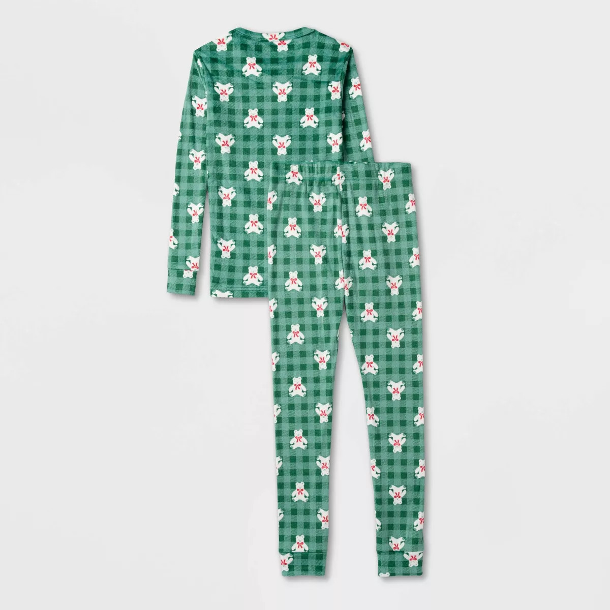 Kids' 2pc Snowflakes Long Sleeve Holiday Snuggly Soft Pajama Set - Cat & Jack™ | Target