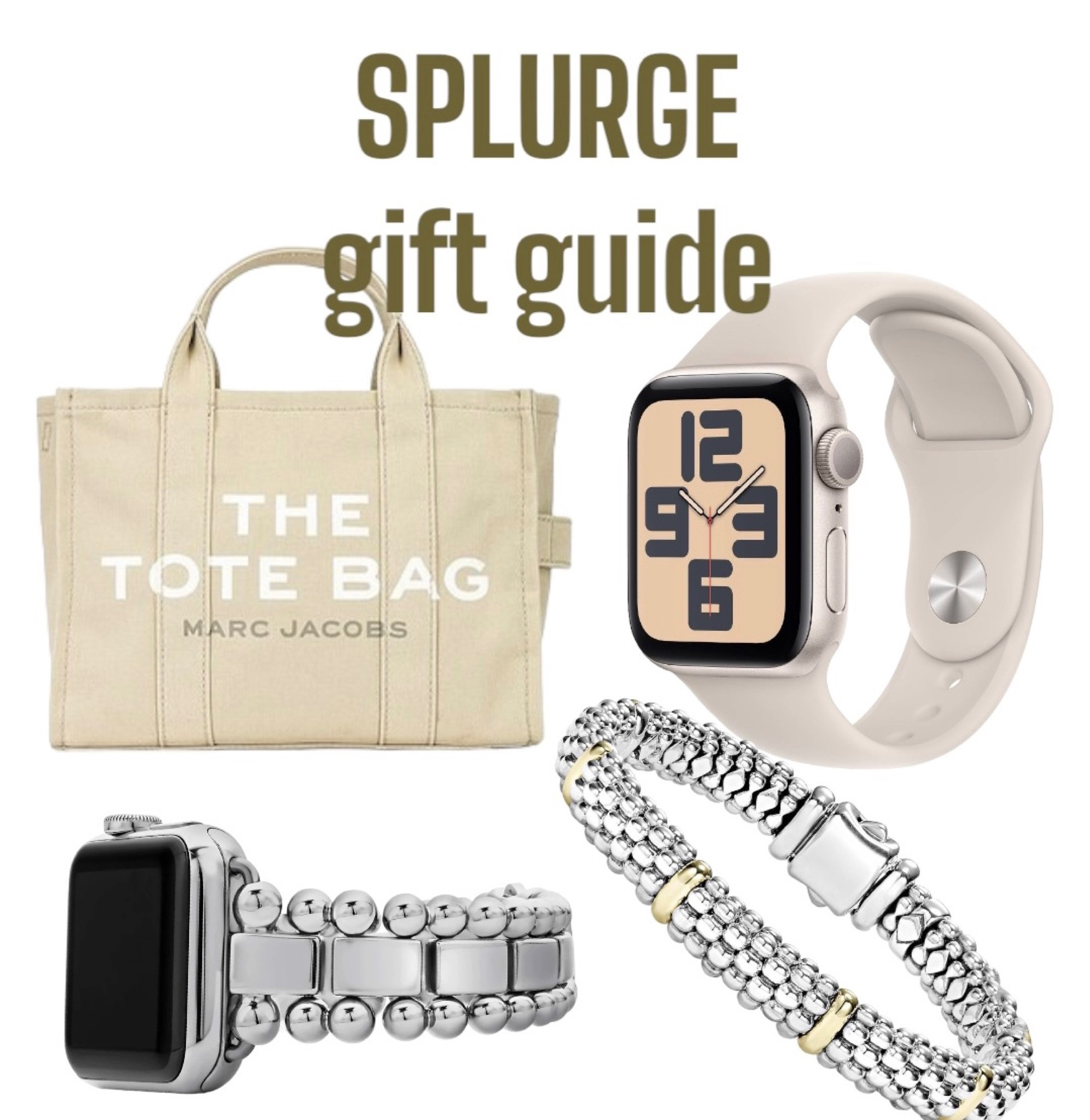 Splurge gift guide!! 


Apple Watch, Lagos, tote bag, watch band!

#LTKMostLoved #LTKstyletip #LTKGiftGuide